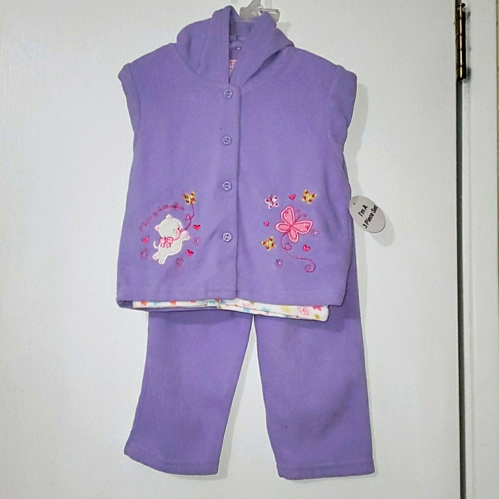 New Purple 3 Piece Children's Set
